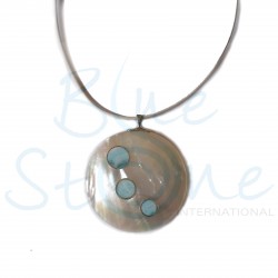 Collier Fantazia Nacre Larimar CO1732-C