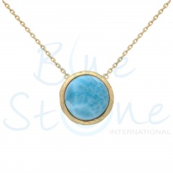 Necklace plated gold Rhodonite COS728PO-RH