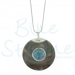 Collier Fantazia nacre BlackLip Larimar CO1322C-S45R
